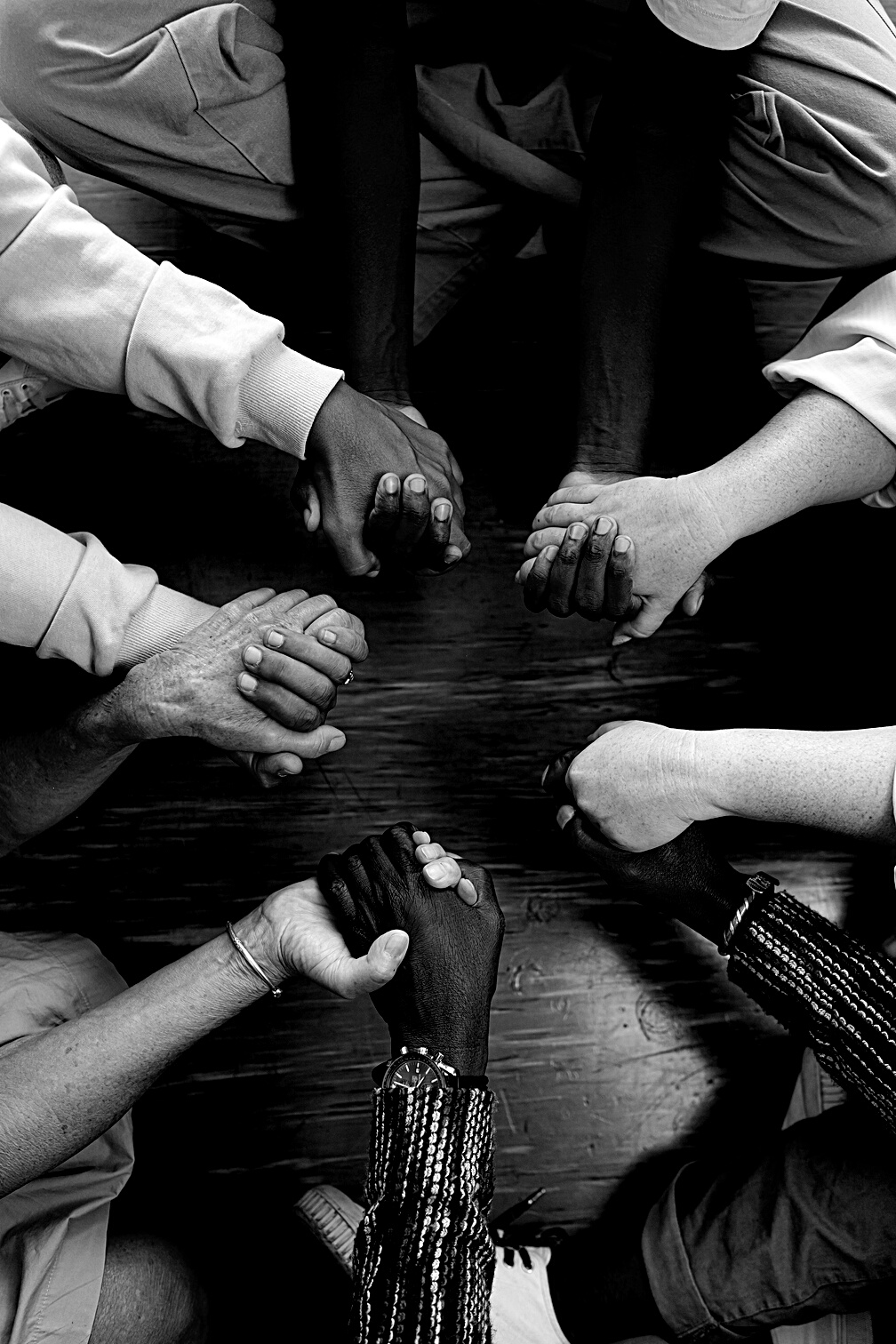 Group of Students Holding Hands 